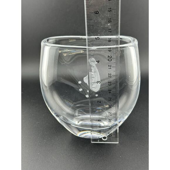 Orrefors Sweden Fan Vase Signed Sven Palmquist- Girl w/ Flowers- Etched 4.5" - Picture 8 of 10